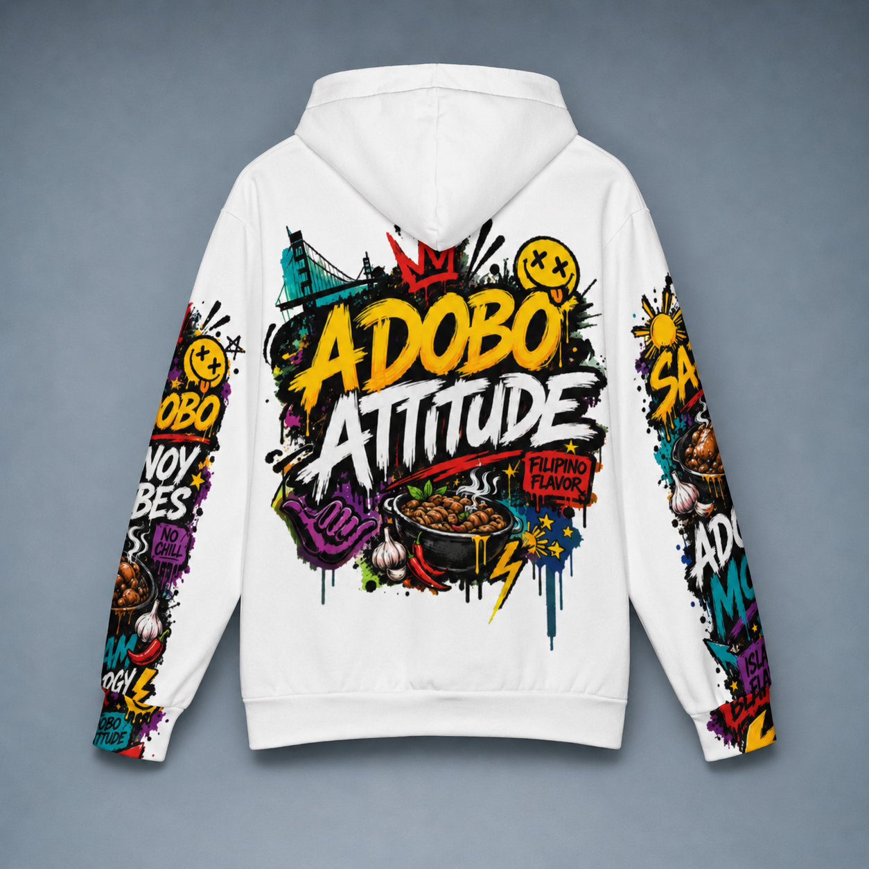 Adobo Attitude Oversized Cotton Hoodie