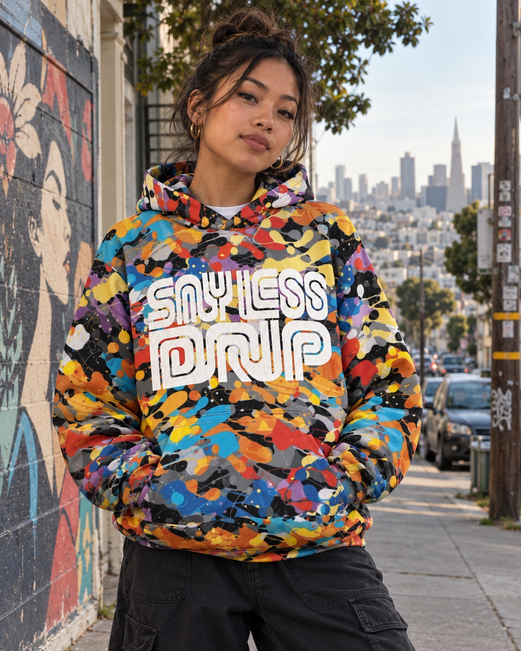 Color Riot Oversized Cotton Hoodie