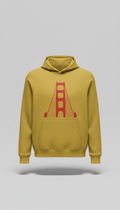 Concrete Mist Golden Gate Yellow Hoodie