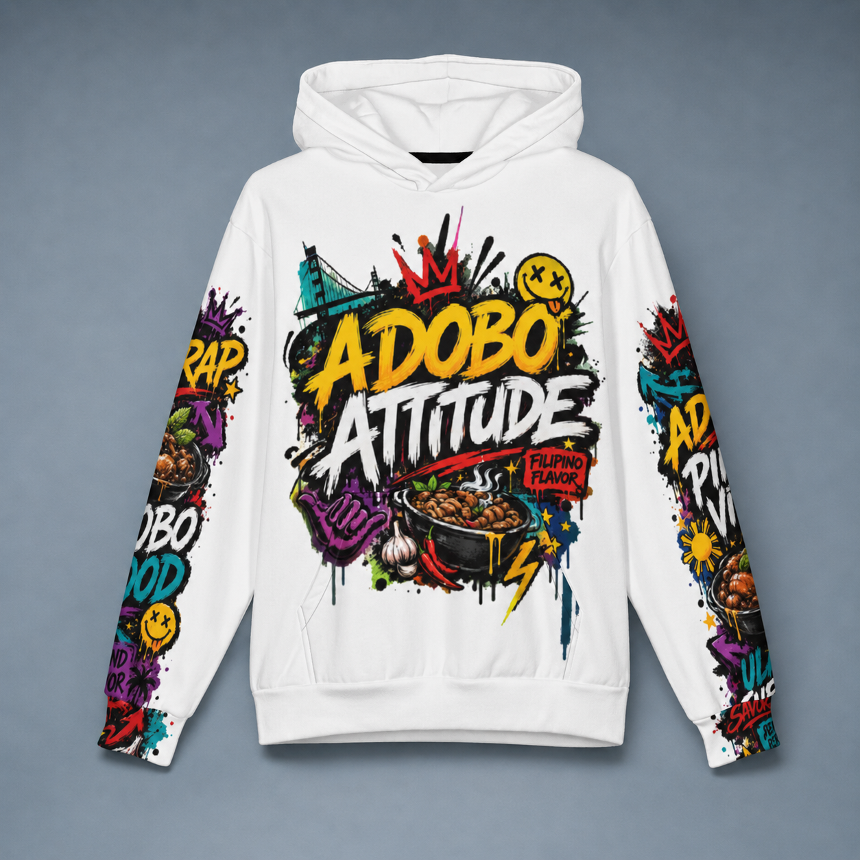 Adobo Attitude Oversized Cotton Hoodie