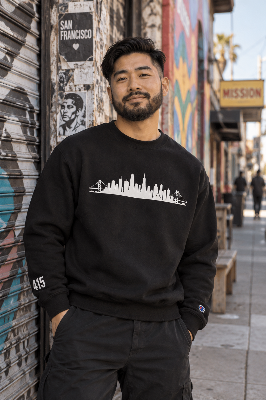 SF Skyline Crewneck Sweatshirt Champion®