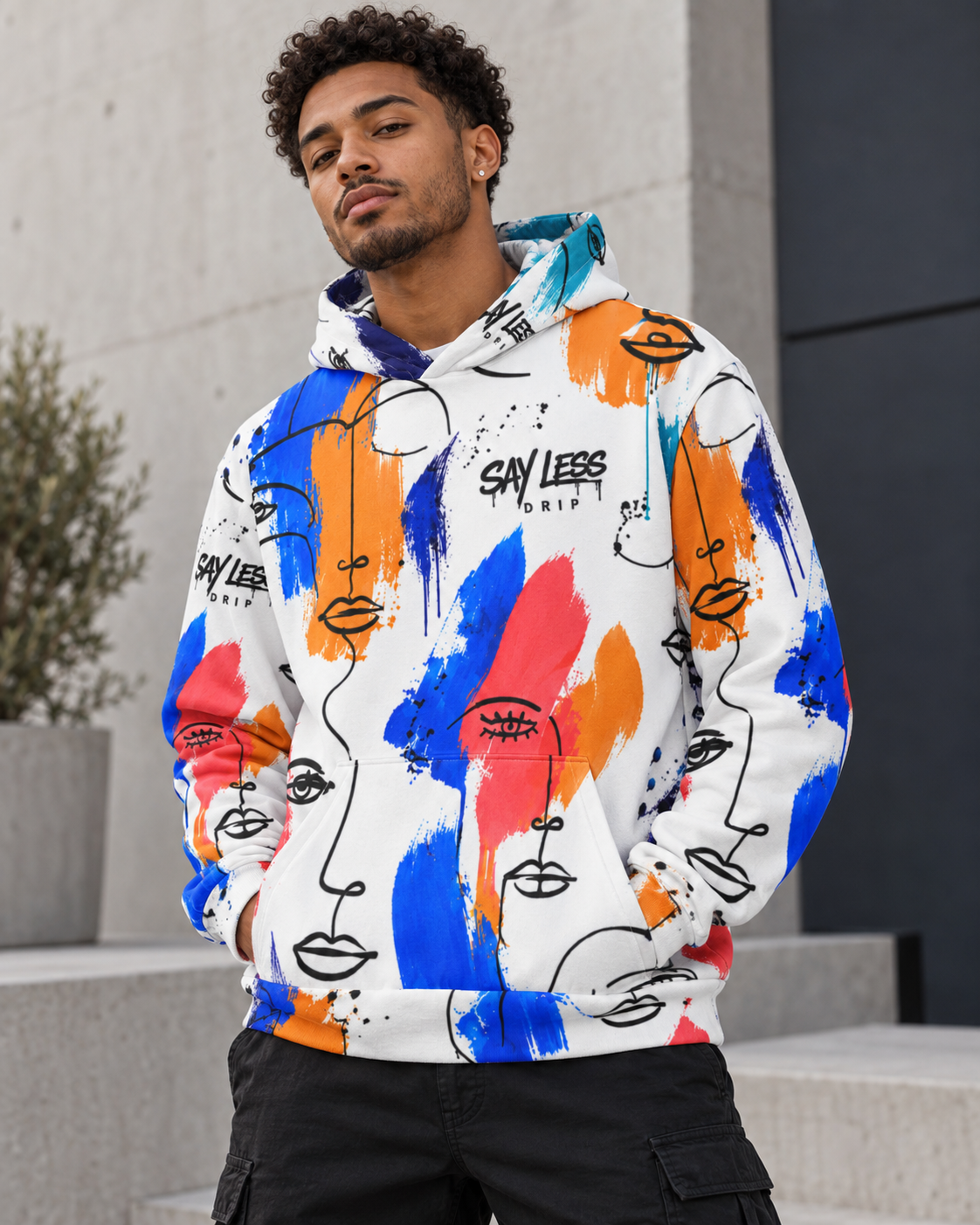 Face Value Oversized Cotton Hoodie
