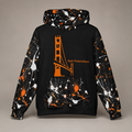 San Francisco Splatter Oversized Cotton Hoodie